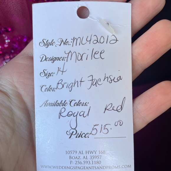 Prom Dress NWT size 14 fits more like a 12 - Picture 3 of 4